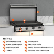 Blackstone 36-Inch Natural Gas Drop-in Griddle with Hood | GW STORE