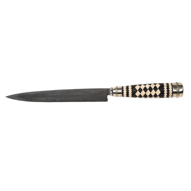 El Cedro Nickel Silver Braided Handle Knife