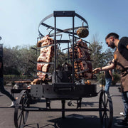 Tromen Duomo Firepit Open Fire Argentine Grill w/ Wheels | GW STORE