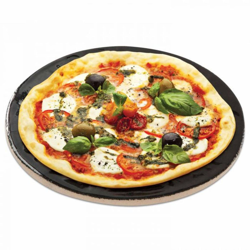 Primo PG00340 Porcelain Glazed Pizza Baking Stone, 13-Inch Diameter