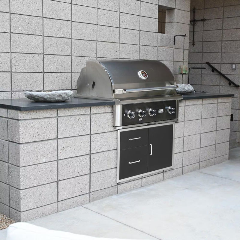 Wildfire Ranch PRO 36-Inch 3-Burner Black Built-in Gas Grill