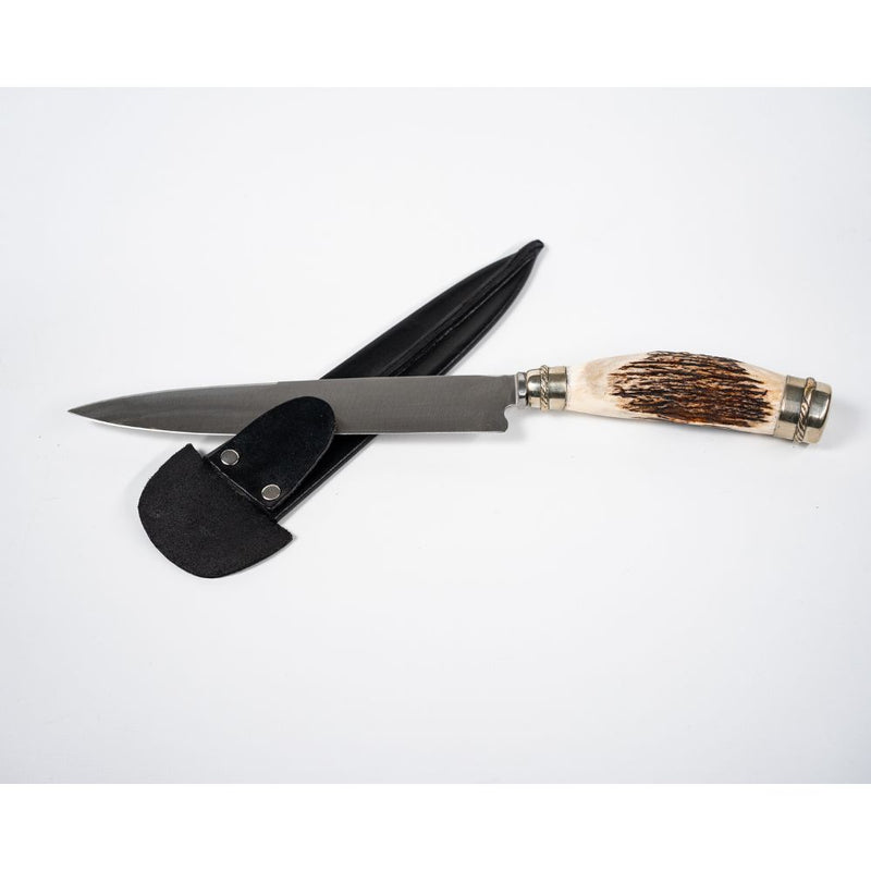 El Cedro Nickel Silver Deer Handle Knife