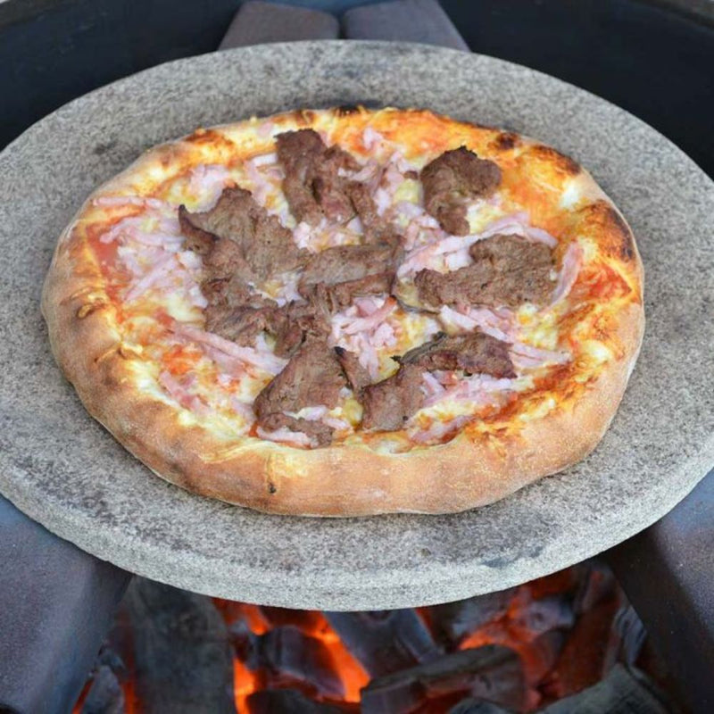 Primo PG00353 Natural Finish Fredstone Round Baking Stone for Oval XL 400 Kamado