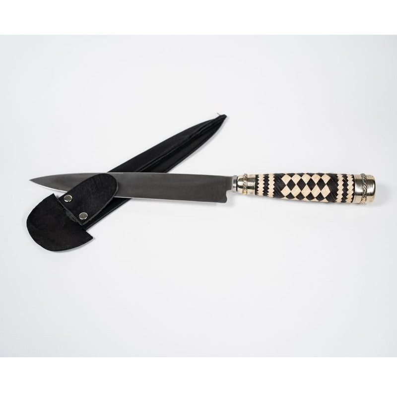 El Cedro Nickel Silver Braided Handle Knife