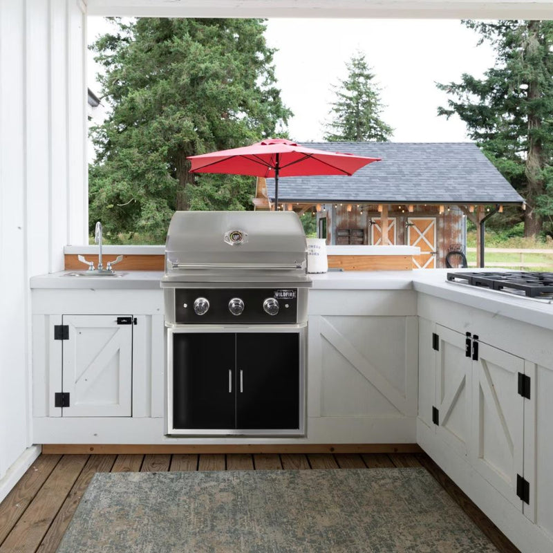 Wildfire Ranch PRO 30-Inch Black Built-in Gas Grill
