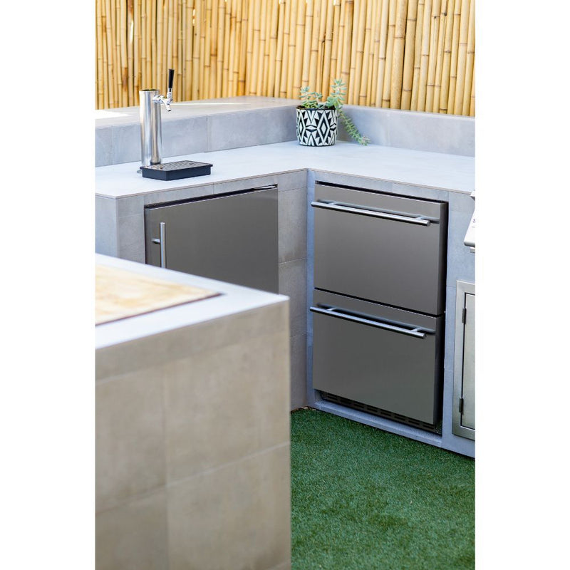 TrueFlame TF-RFR-24DK1 Deluxe Outdoor Rated 6.6c Single Tap Kegerator