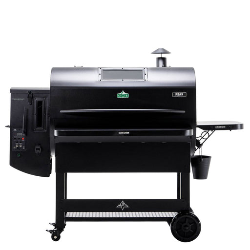 GMG Green Mountain Grills Black and silver grill with visible brand logo on a white background