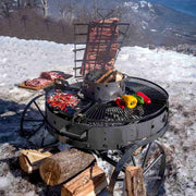 Tromen Duomo Firepit Open Fire Argentine Grill w/ Wheels | GW STORE
