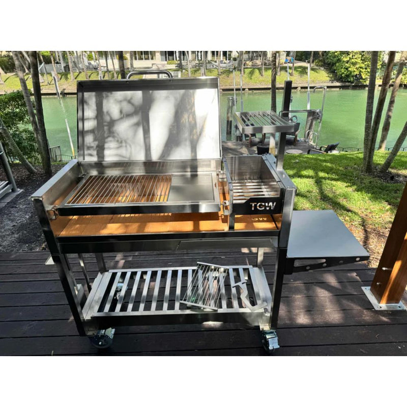 Tagwood BBQ Argentine Gaucho Stainless Steel Freestanding Charcoal Grill | GW STORE