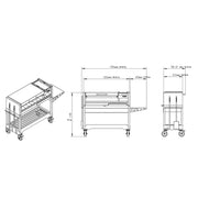 Tagwood BBQ Argentine Gaucho Stainless Steel Freestanding Charcoal Grill | GW STORE