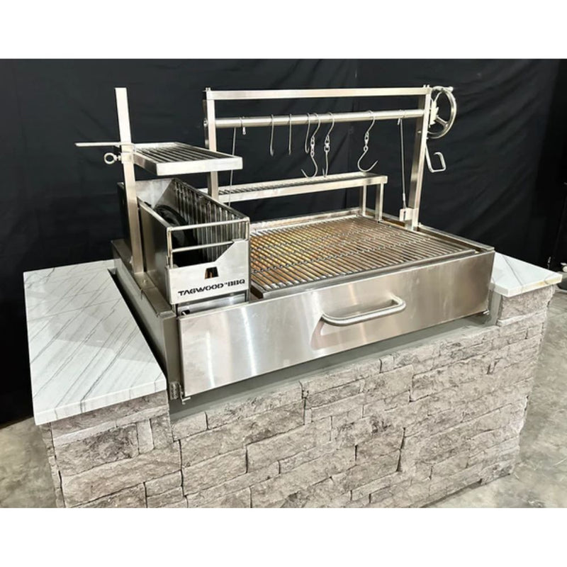 Tagwood BBQ25SS Built-In Argentine Built-in Charcoal Grill | GW STORE
