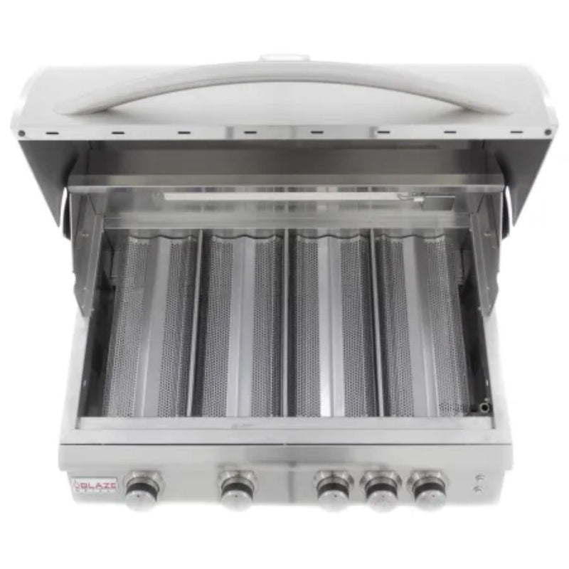 Blaze 32-Inch 4-Burner LTE+ Gas Grill with Rear Burner & Lighting System