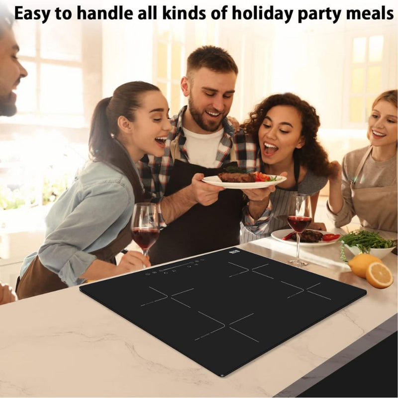 Cook Good Black Built-in 24-Inches Induction Cooktop