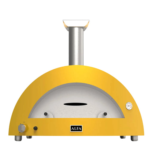 Alfa Moderno Imperial Yellow 5 Pizze Natural Gas Oven | GW STORE