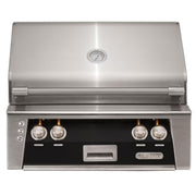 Alfresco 30-Inch Built-in Stainless Steel Gas Grill w/ Rotisserie & Sear Zone in Jet Black | GW STORE