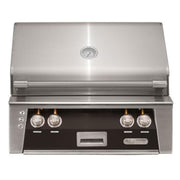 Alfresco 30-Inch Built-in Stainless Steel Gas Grill w/ Rotisserie & Sear Zone in Matte Jet Black | GW STORE