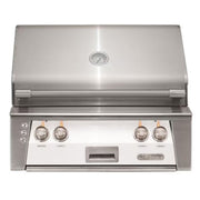 Alfresco 30-Inch Built-in Stainless Steel Gas Grill w/ Rotisserie & Sear Zone in Matte Signal White | GW STORE