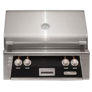 Alfresco 30-Inch Built-in Stainless Steel Gas Grill w/ Rotisserie in Jet Black | GW STORE