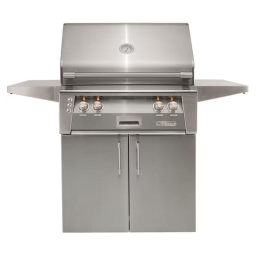 Alfresco 30-Inch Stainless Steel Freestanding Gas Grill w/ Rotisserie in Signal Gray | GW STORE