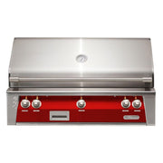 Alfresco 42-Inch Built-in Stainless Steel Gas Grill w/ Rotisserie & Sear Zone in Carmine Red | GW STORE