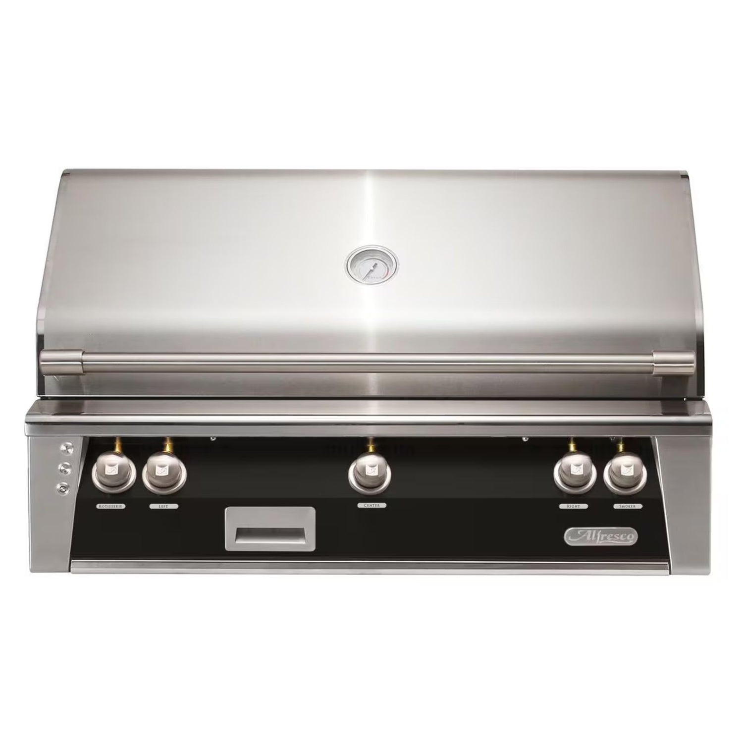 Alfresco 42-Inch Built-in Stainless Steel Gas Grill w/ Rotisserie & Sear Zone in Jet Black | GW STORE