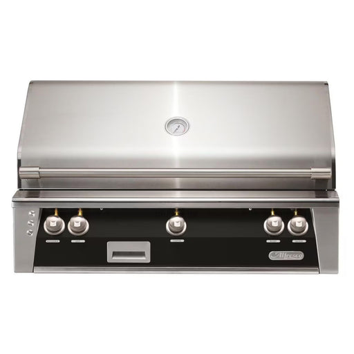 Alfresco 42-Inch Built-in Stainless Steel Gas Grill w/ Rotisserie & Sear Zone in Jet Black | GW STORE