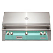 Alfresco 42-Inch Built-in Stainless Steel Gas Grill w/ Rotisserie & Sear Zone in Light Green | GW STORE
