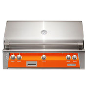 Alfresco 42-Inch Built-in Stainless Steel Gas Grill w/ Rotisserie & Sear Zone in Luminous Orange | GW STORE