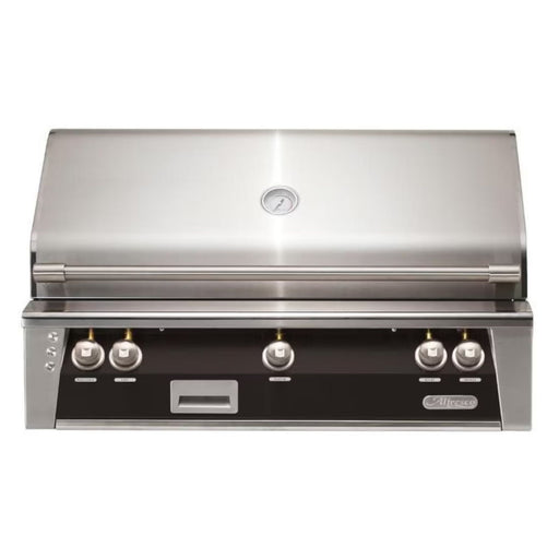 Alfresco 42-Inch Built-in Stainless Steel Gas Grill w/ Rotisserie & Sear Zone in Matte Jet Black | GW STORE