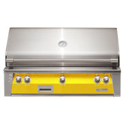 Alfresco 42-Inch Built-in Stainless Steel Gas Grill w/ Rotisserie & Sear Zone in Traffic Yellow | GW STORE