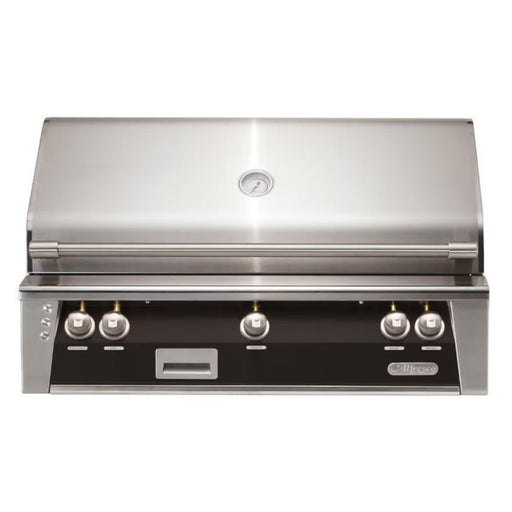 Alfresco 42-Inch Built-in Stainless Steel Gas Grill w/ Rotisserie in Matte Jet Black | GW STORE