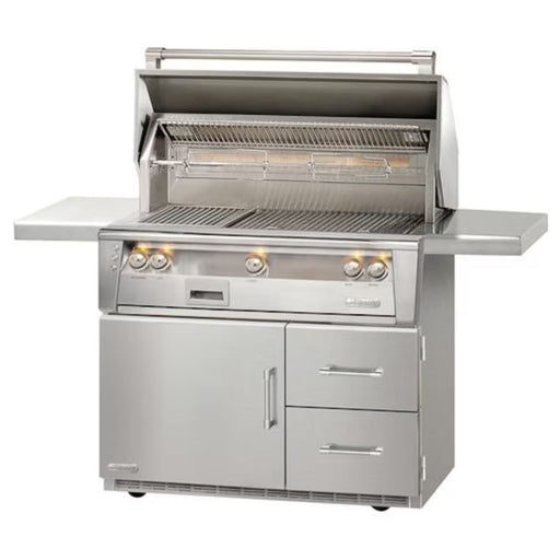 Alfresco 42-Inch Stainless Steel Freestanding Gas Grill w/ Rotisserie & Refrigerated Cart | GW STORE