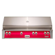 Alfresco 56-Inch Built-in Stainless Steel Gas Grill w/ Rotisserie & Sear Zone in Raspberry Red | GW STORE