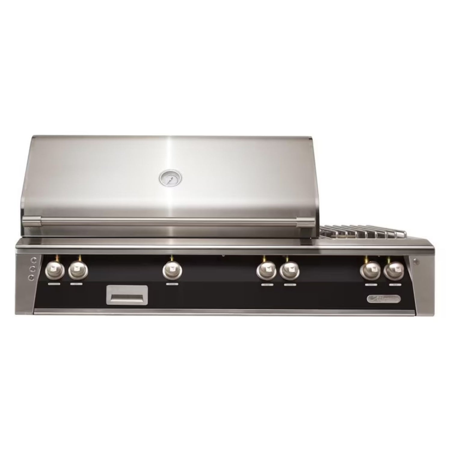 Alfresco 56-Inch Deluxe Built-in Stainless Steel Gas Grill w/ Rotisserie, Sear Zone & Side Burner in Jet Black | GW STORE