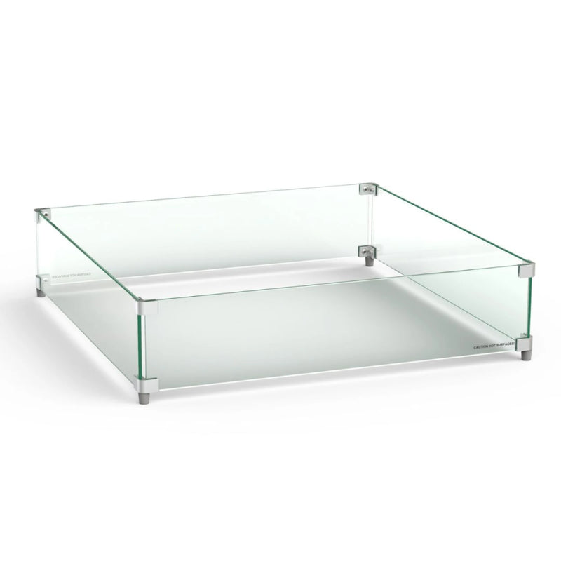 American Fyre Designs Large Square Glass Wind Guard | GW STORE