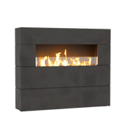 American Fyre Designs Milan Tall Linear Fireplace | GW STORE