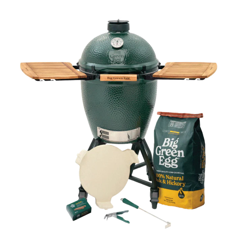 Big Green Egg Large Charcoal Grill in an intEGGrated Nest+Handler With Mates Package | GW STORE
