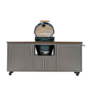 Challenger Designs Torch 76-Inch Cart for XLarge EGG w/ Copper Vein Countertop & Cappuccino Shaker Cabinet | GW STORE