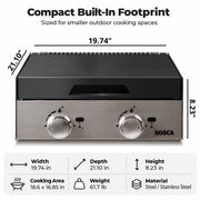 Bosca Block 500 Built-In Gas Grill | GW STORE