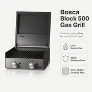Bosca Block 500 Built-In Gas Grill | GW STORE