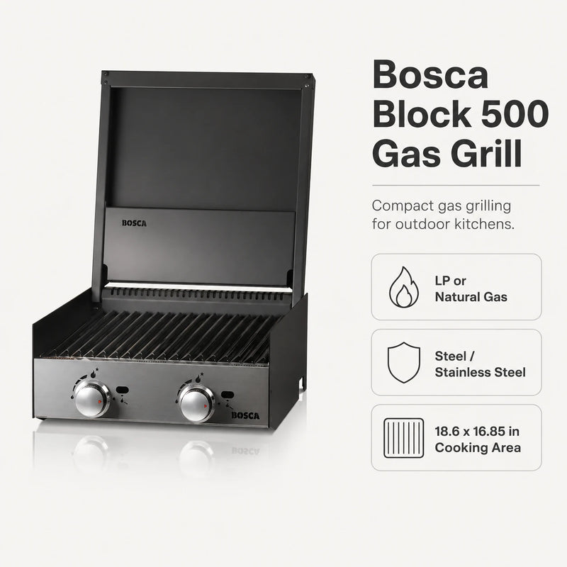 Bosca Block 500 Built-In Gas Grill | GW STORE