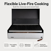 Bosca Block 750 - 30 Inch Built In Wood Fired Grill | GW STORE