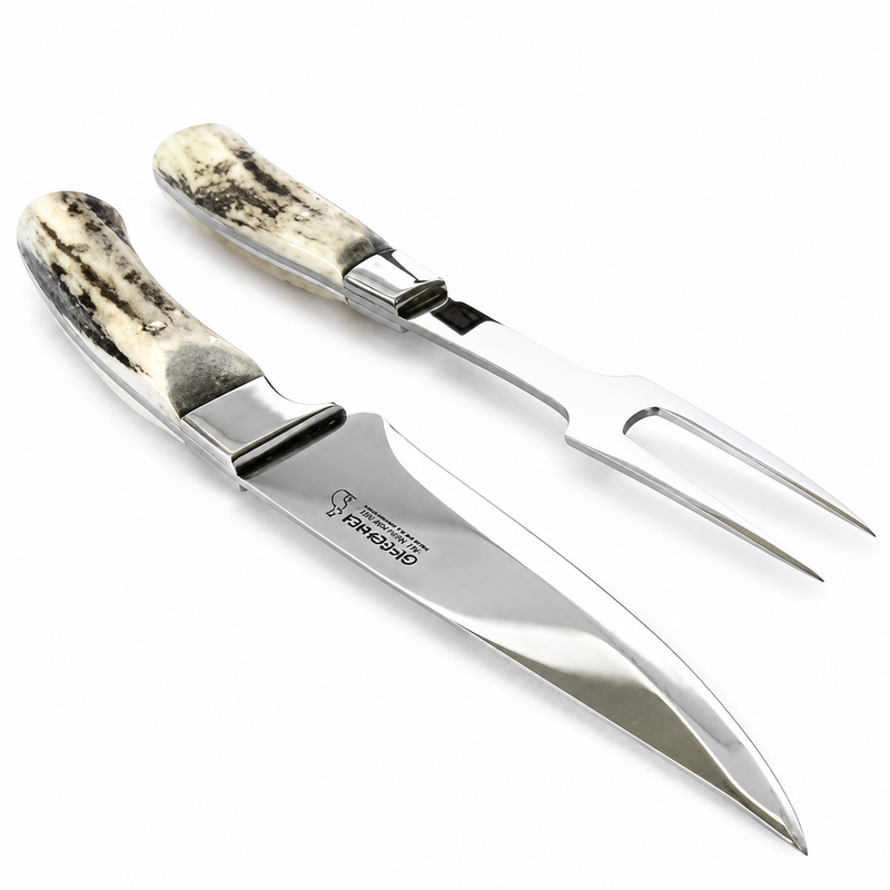 AC 95 Handcrafted Knife Set Deer Antler Handle – No Sheath Included