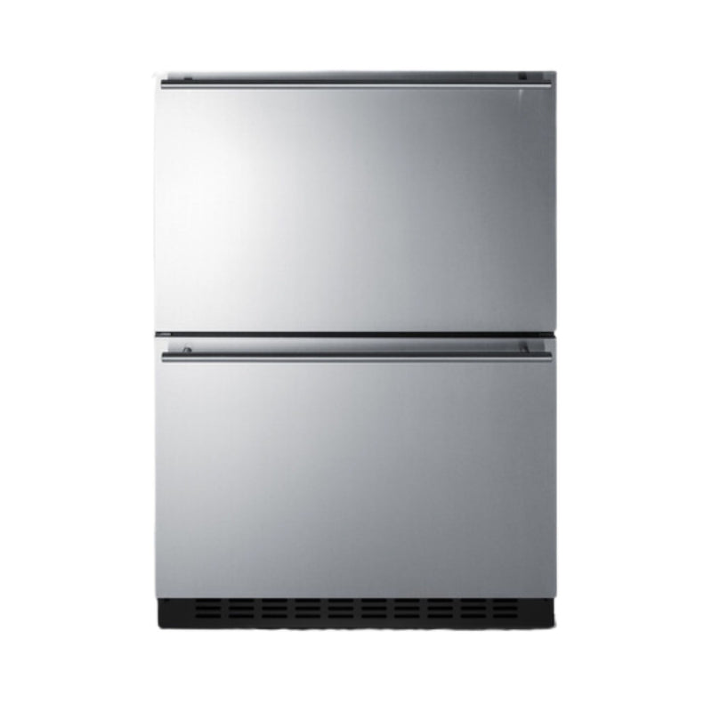 Summit ADRF244OS 24" Wide Outdoor 2-Drawer Refrigerator-Freezer, ADA Compliant