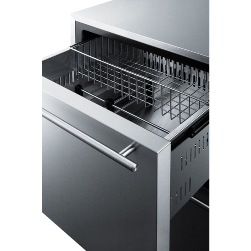 Summit SPFF51OS2D 24" Outdoor 2-Drawer All-Freezer