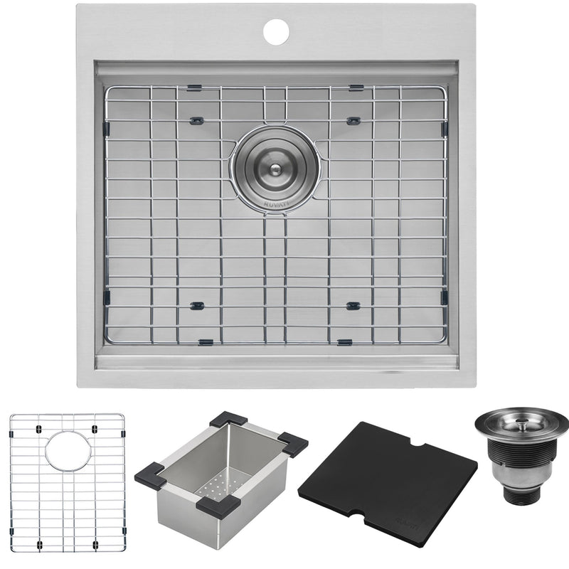 Ruvati Merino RVQ5221 21 x 20 inch Outdoor Sink Stainless Steel