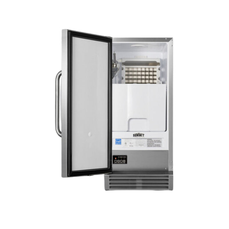 Summit BIM47OSADA Built-In Outdoor 50 lb. Clear Icemaker, ADA Compliant