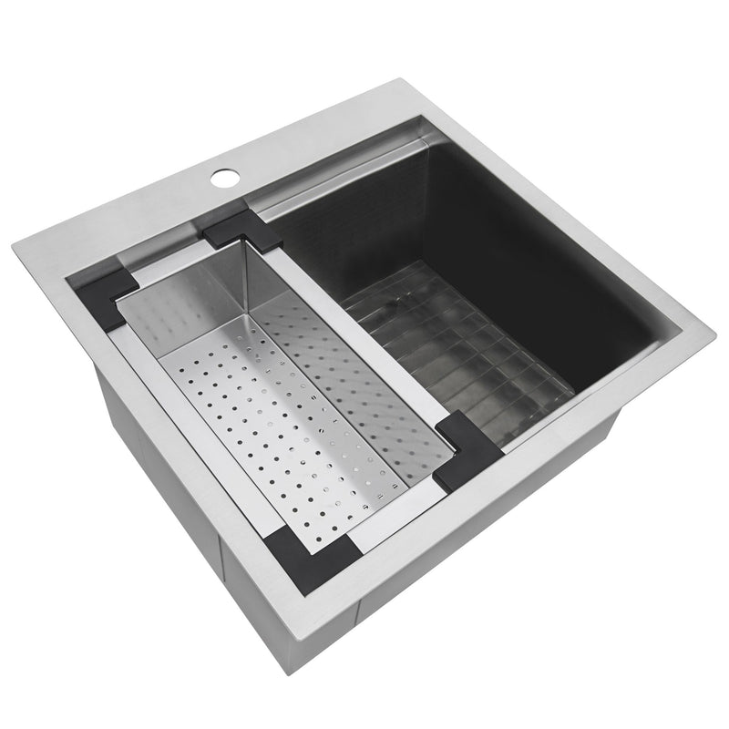 Ruvati Merino RVQ5221 21 x 20 inch Outdoor Sink Stainless Steel