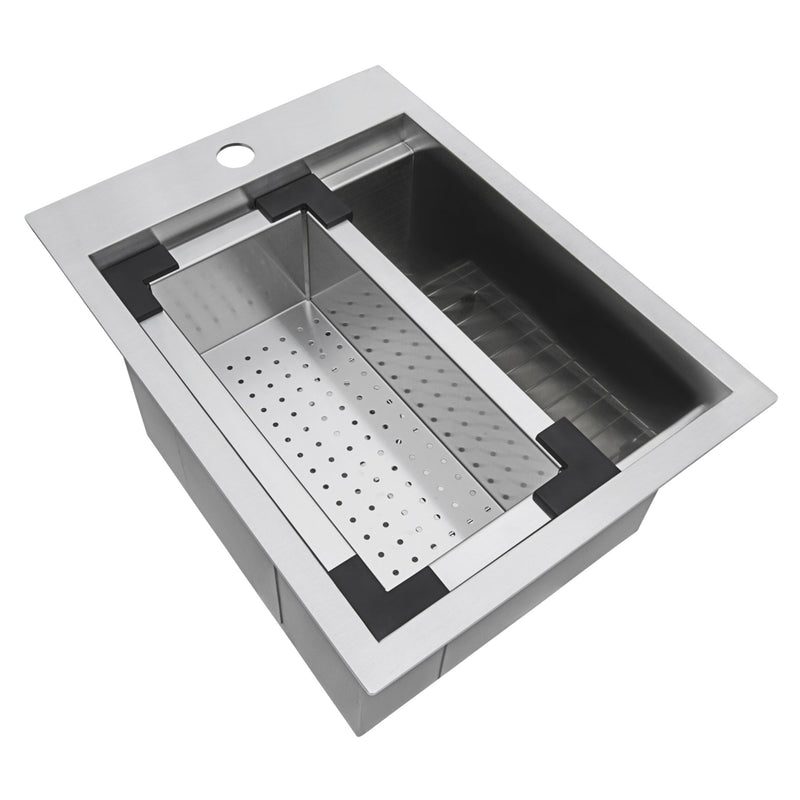 Ruvati Merino RVQ5210 15 x 20 inch Outdoor Sink Stainless Steel