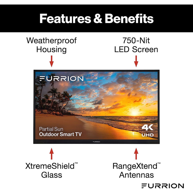 Furrion Aurora® Partial Sun Smart 4K UHD LED Outdoor TV | GW STORE